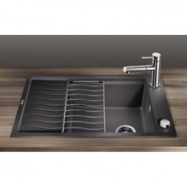 Мийка для кухні прямокутна BLANCO Elon 45 S SILGRANIT® PuraDur® антрацит 524814