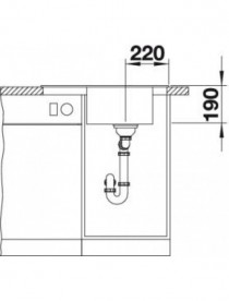 Мийка для кухні прямокутна BLANCO Elon 45 S SILGRANIT® PuraDur® перловий 524817