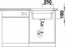Мойка для кухни прямоугольная Blanco Etagon 500-IF нержавеющая сталь  зеркальная полировка 521840