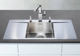 Мойка для кухни прямоугольная Blanco FLOW 45 S-IF нержавеющая сталь  зеркальная полировка 521636