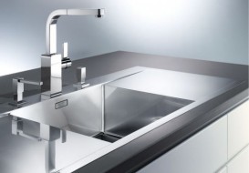 Мойка для кухни прямоугольная Blanco FLOW 5 S-IF нержавеющая сталь  зеркальная полировка 521637