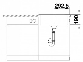 Мийка для кухні прямокутна BLANCO Legra 6 SILGRANIT® врізна жасмин 523335