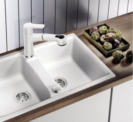 Мойка для кухни прямоугольная BLANCO LEXA 8 SILGRANIT врезная  белый 514694