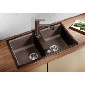 Мийка для кухні прямокутна BLANCO LEXA 8 SILGRANIT врізна мускат 521876