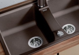 Мийка для кухні прямокутна BLANCO LEXA 8 SILGRANIT врізна кави 515063