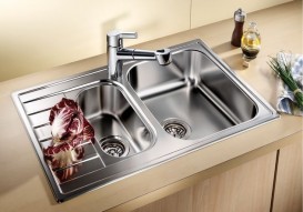 Мийка для кухні прямокутна Blanco Livit 6S Compact нержавіюча сталь полірована 515117