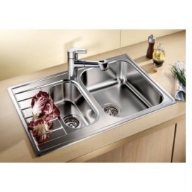 Мийка для кухні прямокутна Blanco Livit 6S Compact нержавіюча сталь декор 515794