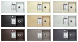 Мийка для кухні прямокутна BLANCO METRA 6 S SILGRANIT врізна з клапаном-автоматом кава 515045