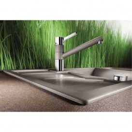 Мийка для кухні прямокутна BLANCO Metra 45 S Compact SILGRANIT® PuraDur® алюметаллик 519574