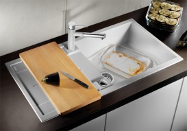 Мийка для кухні прямокутна BLANCO METRA XL 6 S SILGRANIT врізна з клапаном-автоматом білий 515280