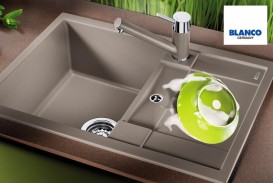 Мойка для кухни прямоугольная BLANCO Metra 45 S SILGRANIT® PuraDur® серый беж 517345