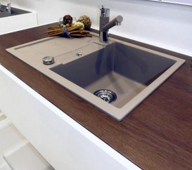 Мойка для кухни прямоугольная BLANCO Metra 45 S SILGRANIT® PuraDur® серый беж 517345