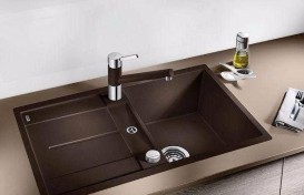 Мойка для кухни прямоугольная BLANCO Metra 45 S SILGRANIT® PuraDur® кофе 515038