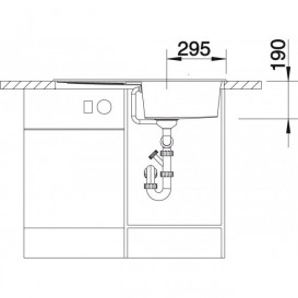 Мийка для кухні прямокутна BLANCO Metra 5S SILGRANIT® PuraDur® біла 513037