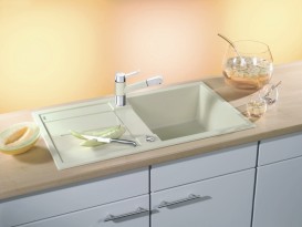 Мойка для кухни прямоугольная BLANCO Metra 5S SILGRANIT® PuraDur® жасмин 513038