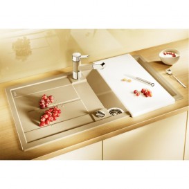 Мойка для кухни прямоугольная BLANCO Metra 5S SILGRANIT® PuraDur® шампань 513935