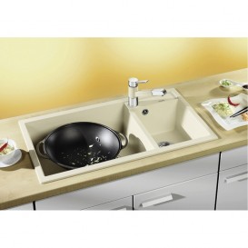 Мойка для кухни прямоугольная BLANCO METRA 9 SILGRANIT  врезная  чаша слева  жасмин 513270