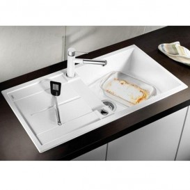 Мойка для кухни прямоугольная Blanco METRA XL 6 S-F  искусственный гранит  белый 516522