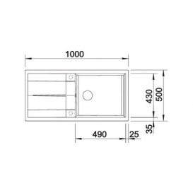 Мойка для кухни прямоугольная Blanco Metra XL 6S SILGRANIT PuraDur® бетон 525315