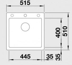 Мийка для кухні прямокутна Blanco PLEON 5 SILGRANIT® PuraDur® антрацит 521504