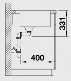Мийка для кухні прямокутна Blanco PLEON 5 SILGRANIT® PuraDur® шампань 521674
