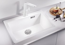 Миття для кухні прямокутне BLANCO PLEON 6 врізне штучний граніт білий 521683