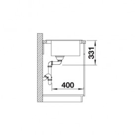 Мойка для кухни прямоугольная BLANCO PLEON 6 врезная  искусственный гранит  кофе 521688