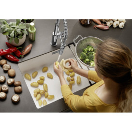 Мийка для кухні прямокутна Blanco SUBLINE 700-U SILGRANIT PuraDur сірий беж 527809