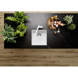 Мойка для кухни Blanco SUBLINE 400-U SILGRANIT PuraDur темная скала 527790