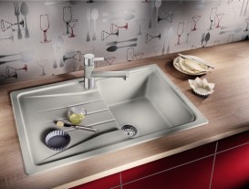 Мийка для кухні прямокутна BLANCO Sona 45 S SILGRANIT® PuraDur® перловий 519668