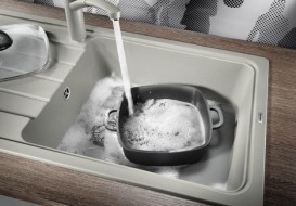 Мийка для кухні прямокутна BLANCO SONA XL 6 S SILGRANIT врізна обертаємося перловий 519695