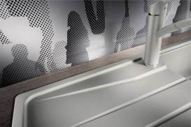 Мийка для кухні прямокутна BLANCO SONA XL 6 S SILGRANIT врізна обертаємося перловий 519695