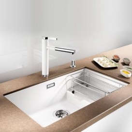 Мийка для кухні прямокутна BLANCO SUBLINE 700-U Level SILGRANIT під стільницю білий 523542