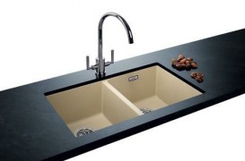 Мийка для кухні прямокутна BLANCO SUBLINE 350/350-U SILGRANIT під стільницю жасмин 523579