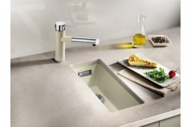 Мойка для кухни прямоугольная Blanco SUBLINE 160-U SILGRANIT искусственный гранит  жасмин 523401