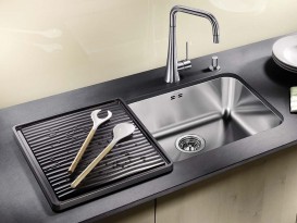 Мийка для кухні прямокутна Blanco Supra 500-U нержавіюча сталь полірована 518205