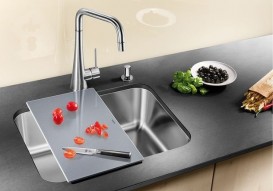 Мийка для кухні прямокутна Blanco Supra 500-U нержавіюча сталь полірована 518205