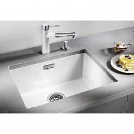 Мийка для кухні прямокутна BLANCO SUBLINE 500-U кераміка PuraPlus під стільницю глянсовий білий 523733
