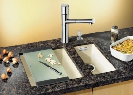 Мойка для кухни прямоугольная Blanco SUBLINE 160-U SILGRANIT искусственный гранит  мускат 523404