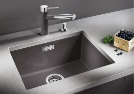 Мийка для кухні прямокутна Blanco SUBLINE 500-U SILGRANIT штучний граніт антрацит 523432