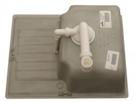 Мийка для кухні прямокутна BLANCO Zia 40S SILGRANIT® PuraDur® сірий беж 517411