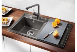 Мийка для кухні прямокутна BLANCO ZENAR 45 S SILGRANIT® PuraDur® антрацит 523802