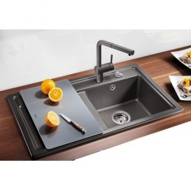 Мийка для кухні прямокутна BLANCO ZENAR 45 S SILGRANIT® PuraDur® антрацит 523709