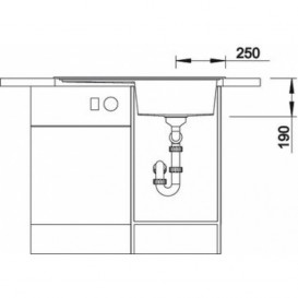 Мойка для кухни прямоугольная BLANCO ZENAR 45 S SILGRANIT® PuraDur® темная скала 523710
