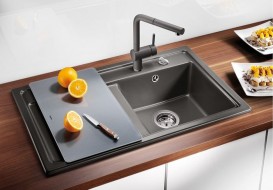 Мойка для кухни прямоугольная BLANCO ZENAR 45 S SILGRANIT® PuraDur® темная скала 523710