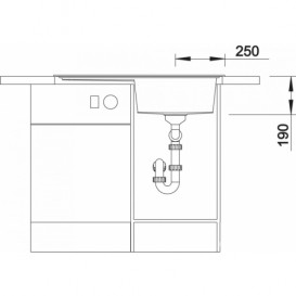 Мийка для кухні прямокутна BLANCO ZENAR 45 S SILGRANIT® PuraDur® шампань 523715