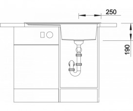 Мойка для кухни прямоугольная BLANCO ZENAR 45 S SILGRANIT® PuraDur® серый беж 523835