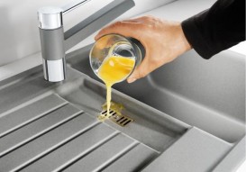 Мийка для кухні прямокутна BLANCO Zia 45 S SILGRANIT® PuraDur® алюметаллик 514725