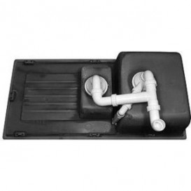 Мийка для кухні прямокутна BLANCO ZIA 6 S SILGRANIT врізна обертаємося антрацит 514748