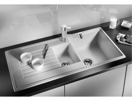 Мийка для кухні прямокутна BLANCO ZIA 6 S SILGRANIT врізна обертаємося білий 514742